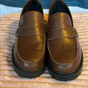 Sorel Dark Brown Leather Slip-On Loafers